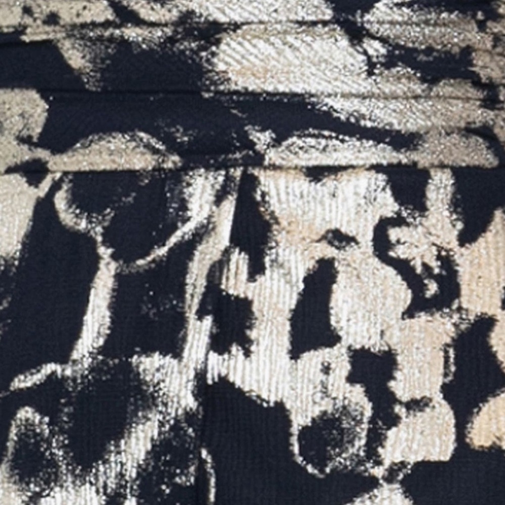 Betsy & Adam Foil Print Sleeveless Mesh Gown - Picture 4 of 4
